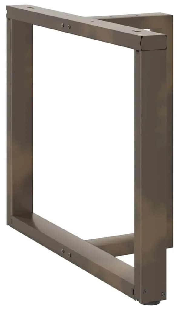Pés de mesa de jantar em forma de T, 2 peças, preto, 90x35x(72-73) cm,