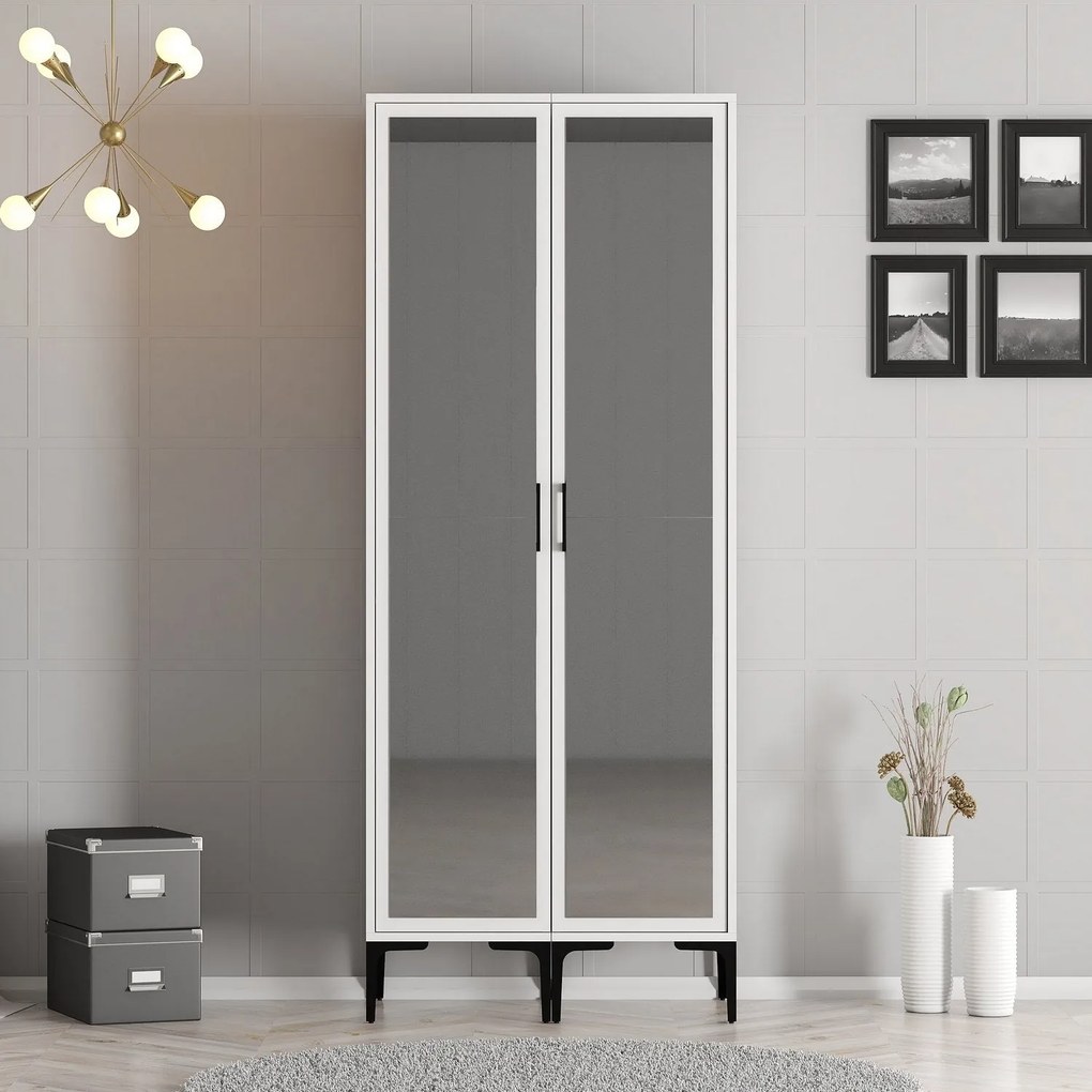 Guarda-roupa Kumsal RR – Branco – 80x47,5x201,4 cm