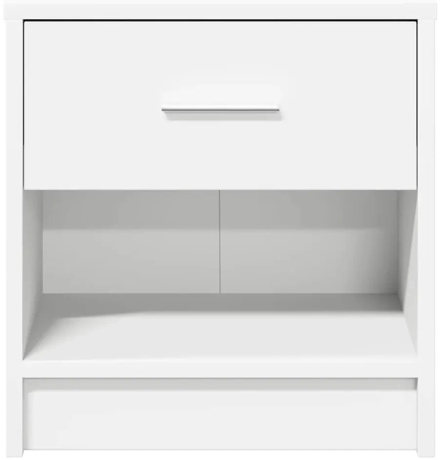 Mesa de cabeceira com gaveta 39x28x41 cm branco