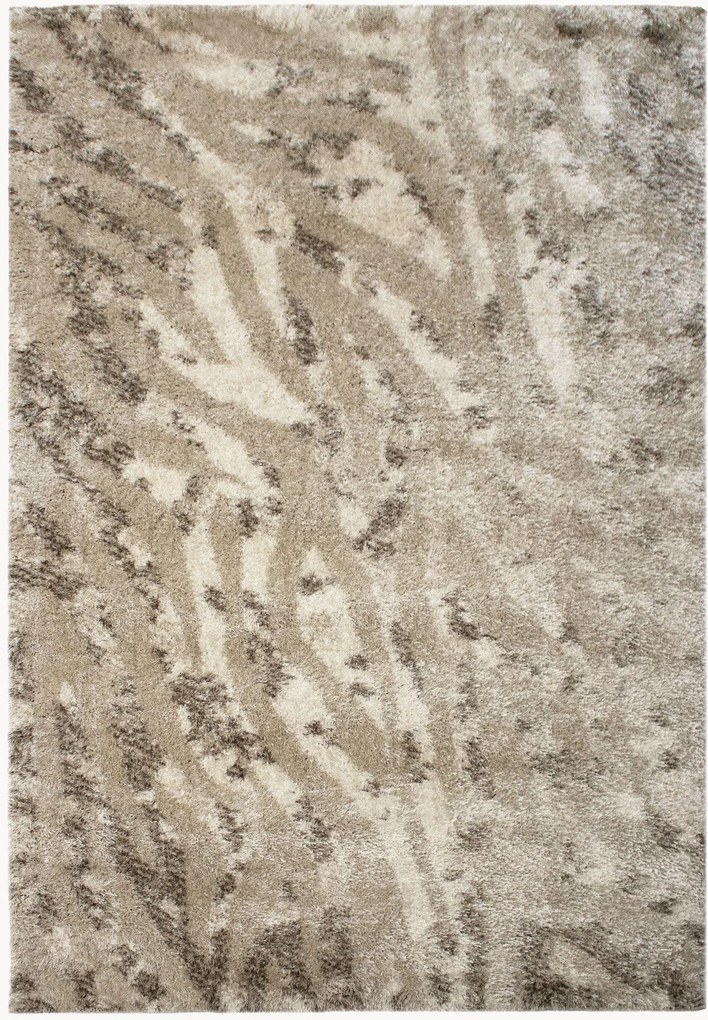 Tapete de pelo comprido Leopard Abstract