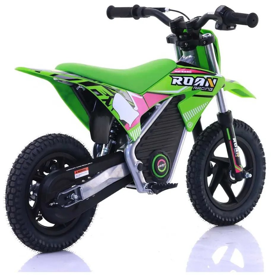 Mini moto elétrica para crianças Minicross electrica 250W 12/12"  Warrior MX-E250 Verde