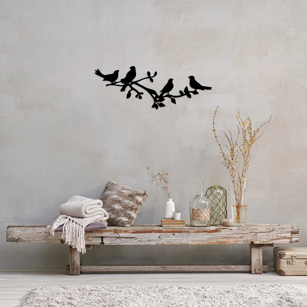 Acessório Decorativo de Parede Model-335 – Preto – 70 x 26 cm