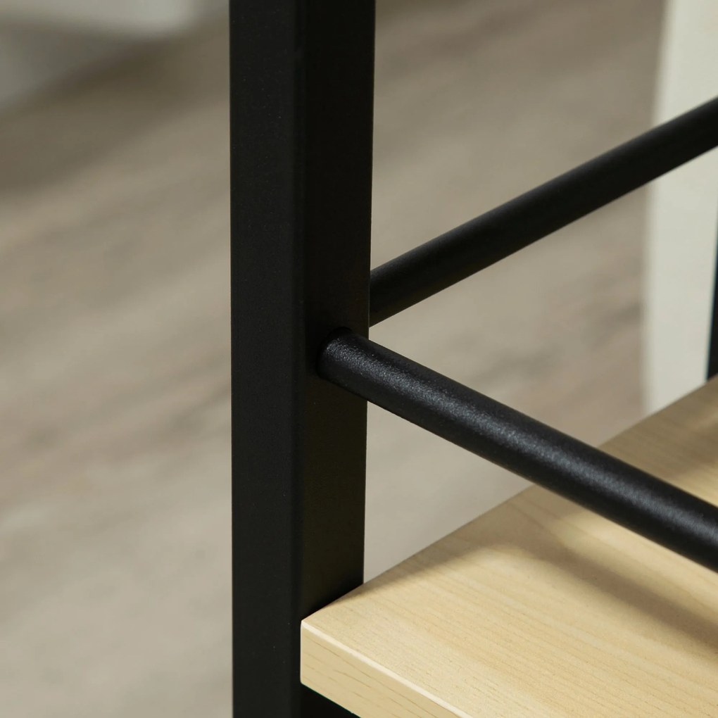 Mesa Auxiliar com Rodas Mesa Lateral em Forma de C para Sofá Cama com