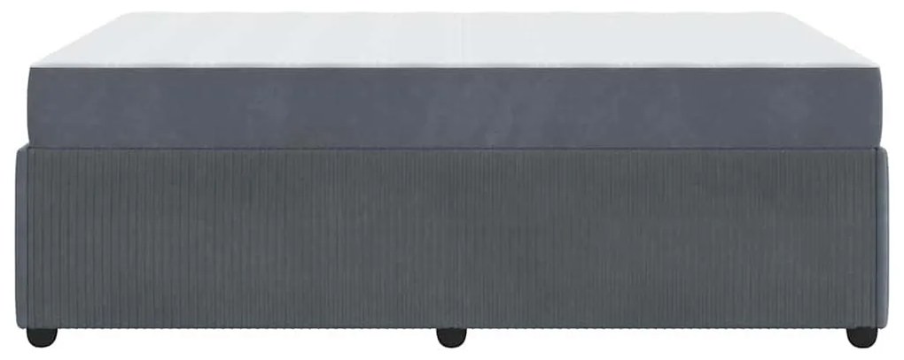 Estrutura de cama com colchão Cinzento escuro 120 x 190 cm