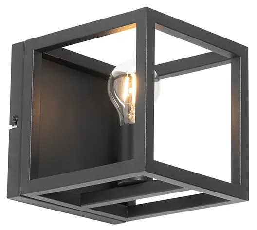 Candeeiro de parede industrial preto - Cage Industrial