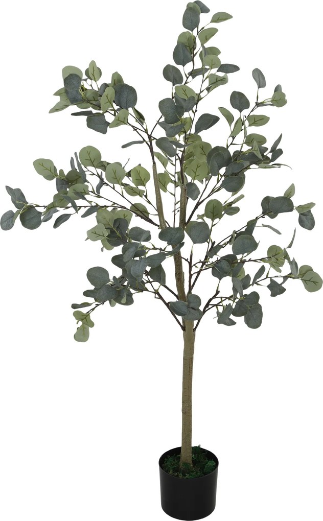 HOMCOM Eucalipto Artificial 120 cm Planta Artificial Decorativa Grande Árvore Artificial de Interior com 230 Folhas Verde | Aosom Portugal