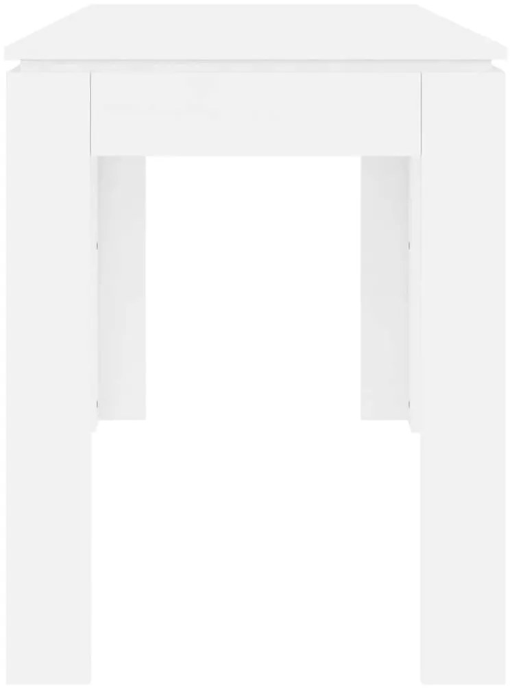 Mesa de jantar 120x60x76 cm contraplacado branco