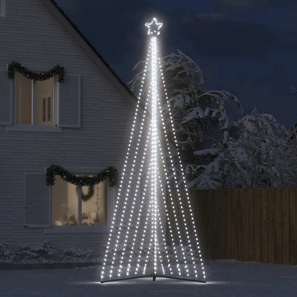 LED Árvore de Natal 789 LEDs Branco Frio 476 cm