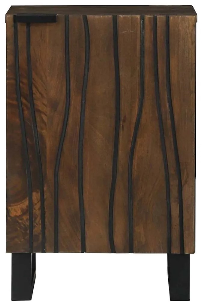 Armário de banheiro 38x33,5x58 cm em madeira de mogno