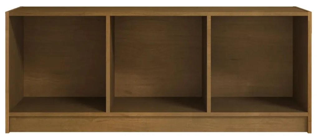Móvel de TV 104x33x41 cm pinho maciço castanho mel