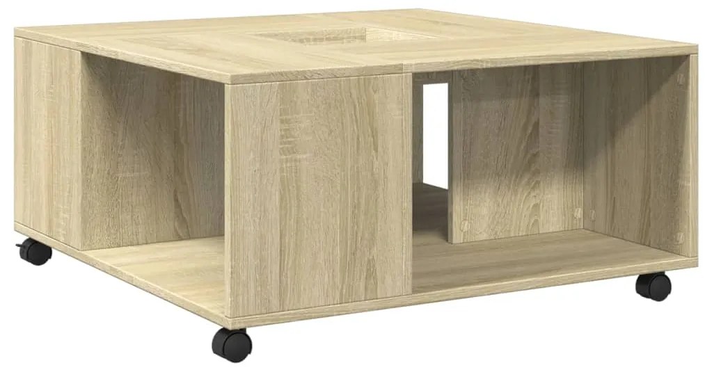Mesa de centro 80x80x40 derivados de madeira carvalho sonoma