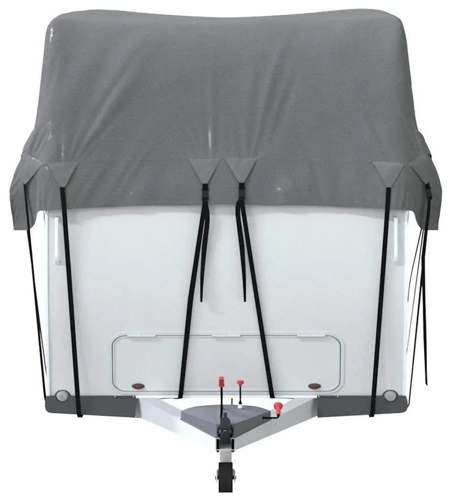 Caravan capa de telhado 800x300 cm tecido não tecido cinzento