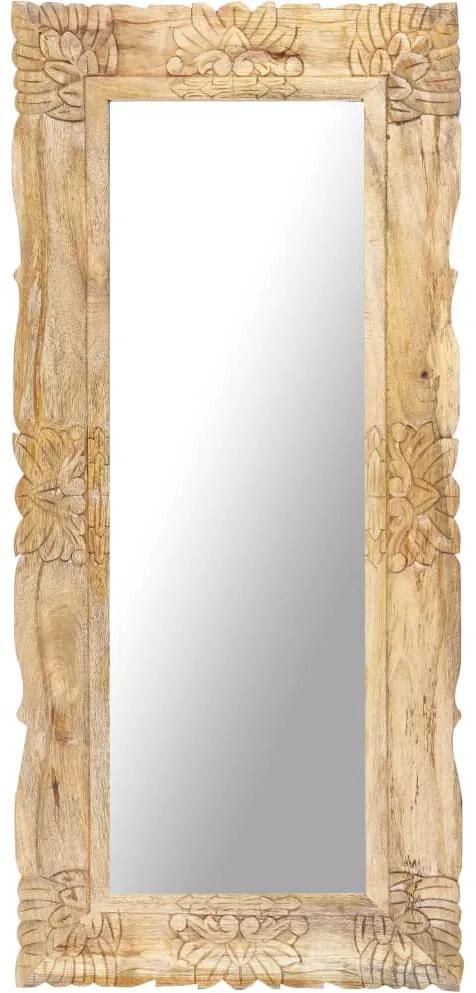 Espelho 110x50 cm madeira de mangueira maciça