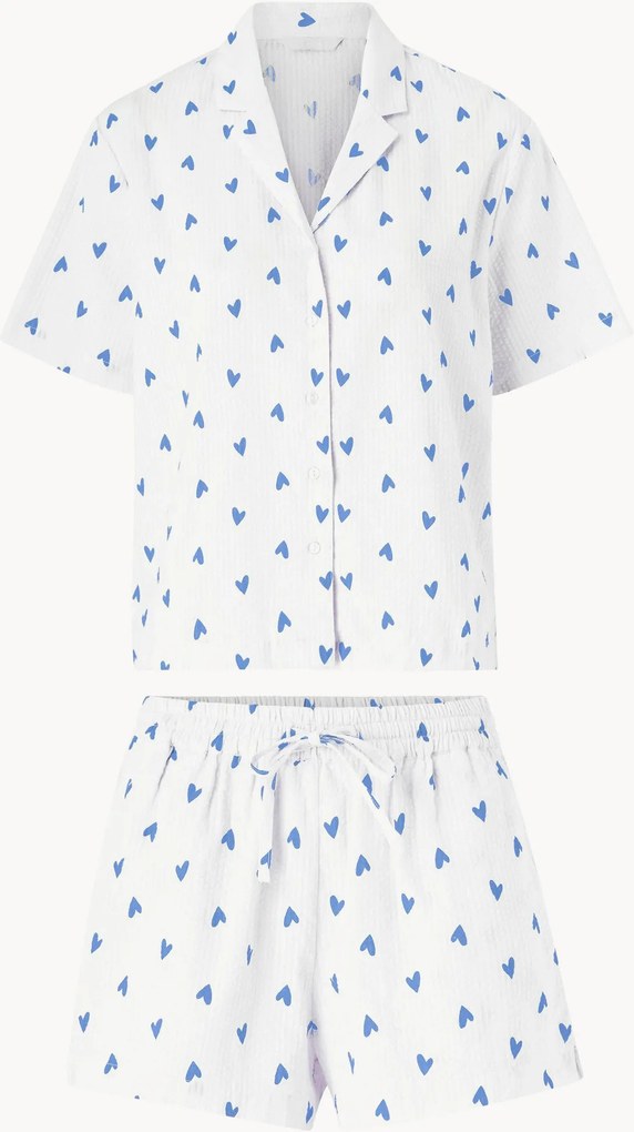 Conjunto de pijama de mulher em algodão, conjunto de 2, vários tamanhos