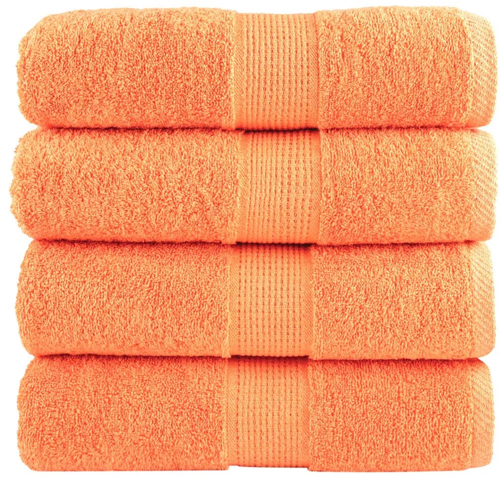 Toalhas de bidé premium SOLUND 4 pcs 30x50 cm 600 gsm laranja