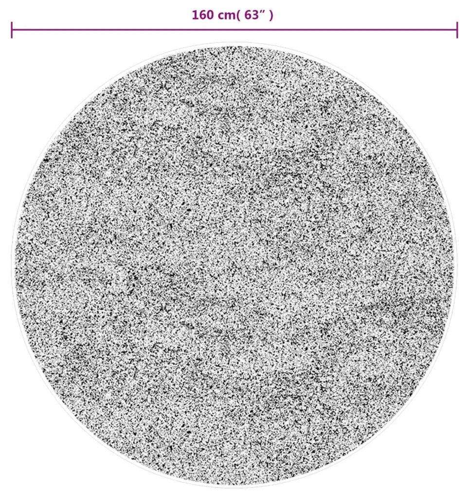Tapete de pelo alto com aspeto brilhante ISTAN Ø 160 cm bege