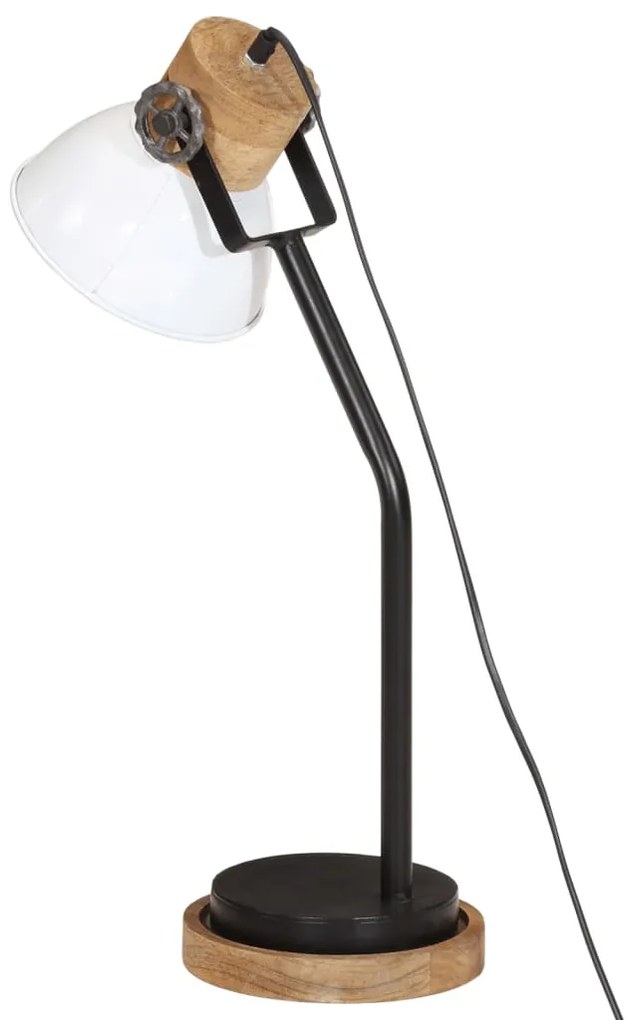 Candeeiro de secretária 25 W 18x18x60 cm E27 branco