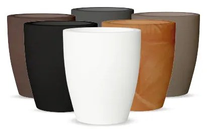 Vaso de flores colorido redondo Polietileno CASA, JARDIM, RESTAURANTE, BAR VIOLETA 30 (ø30x33 cm) - Terracota