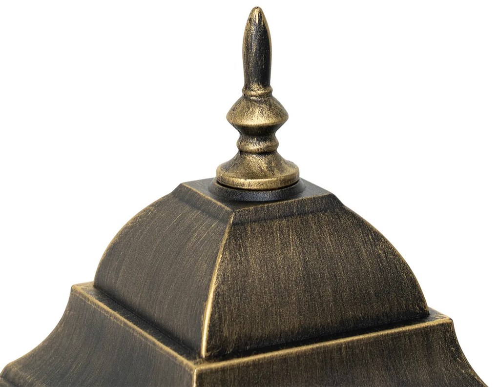Candeeiro de pé vintage para exterior dourado antigo 45 cm - Antigua Clássico / Antigo