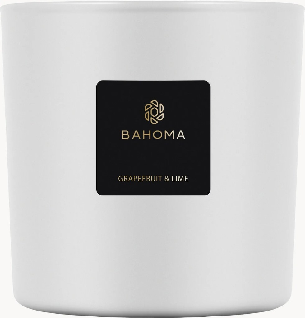 Vela perfumada com três pavios Grapefruit & Lime (toranja, lima, gardénia, patchouli)