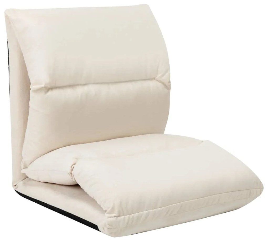 Colchão dobrável microfibra cor creme