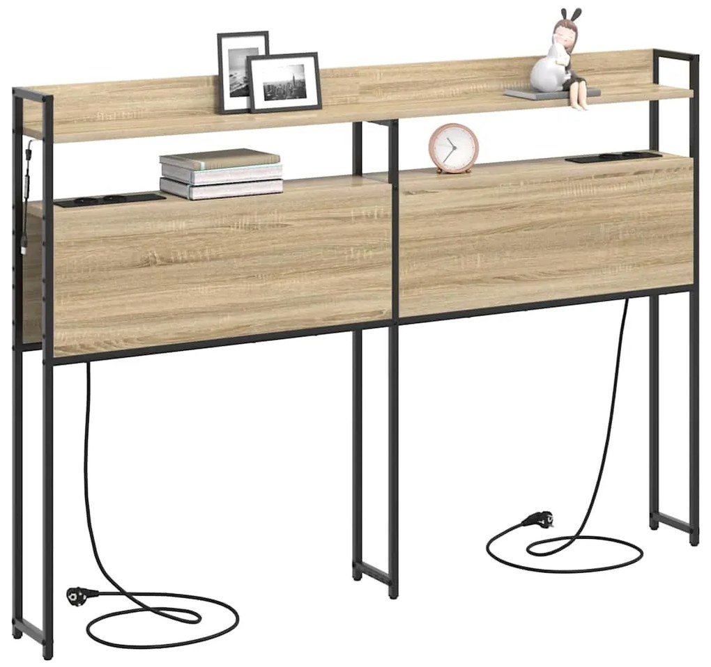 Cabeceira de armazenamento Carvalho Sonoma 150 cm