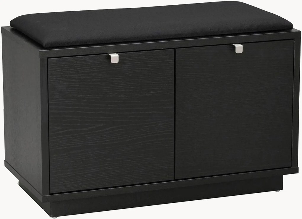 Banco estofado em madeira com arrumação Confetti