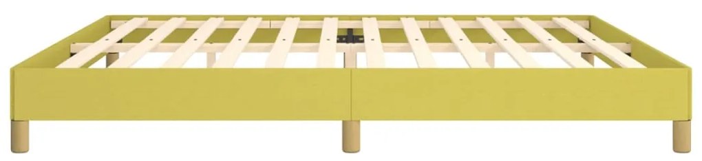 Estrutura de cama sem colchão 200x200 cm tecido verde