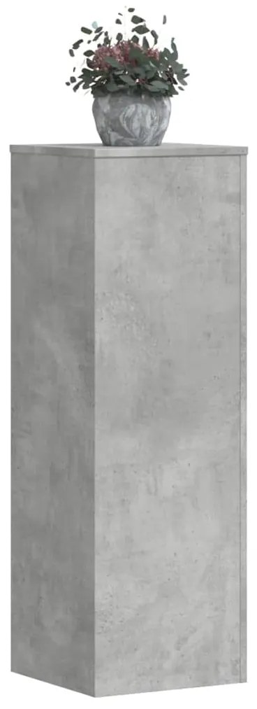 Suporte p/ plantas 33x33x100 cm derivados madeira cinza cimento