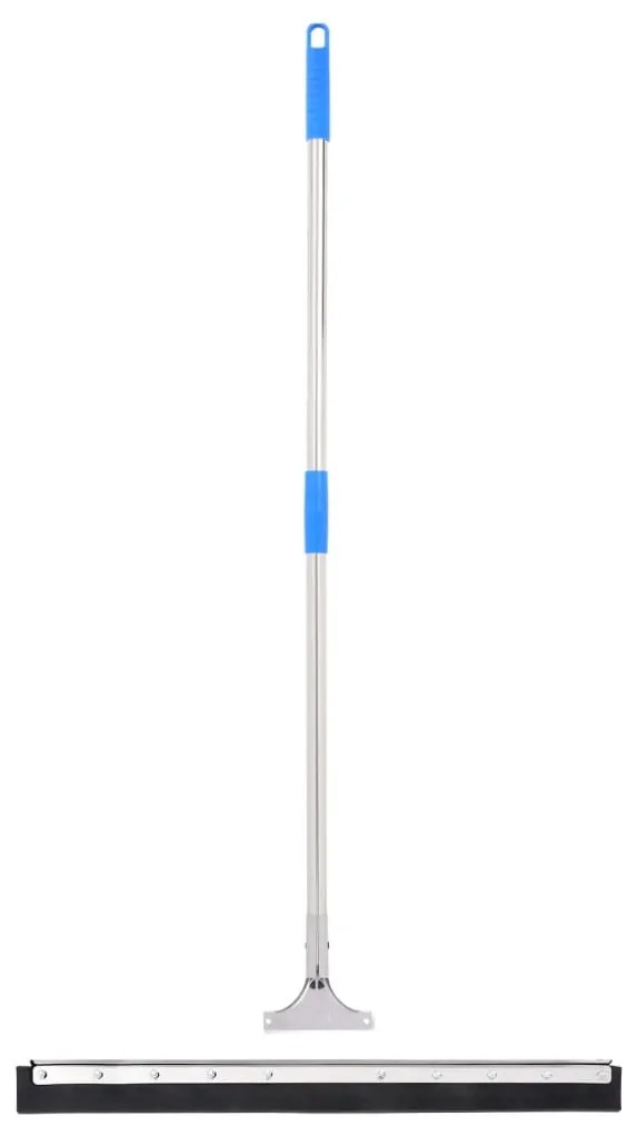 vidaXL Rodo de chão 75x122,5 cm aço e borracha