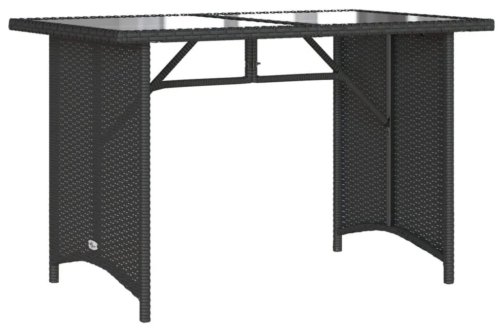 6 pcs conjunto sofás de jardim c/ almofadões vime PE preto