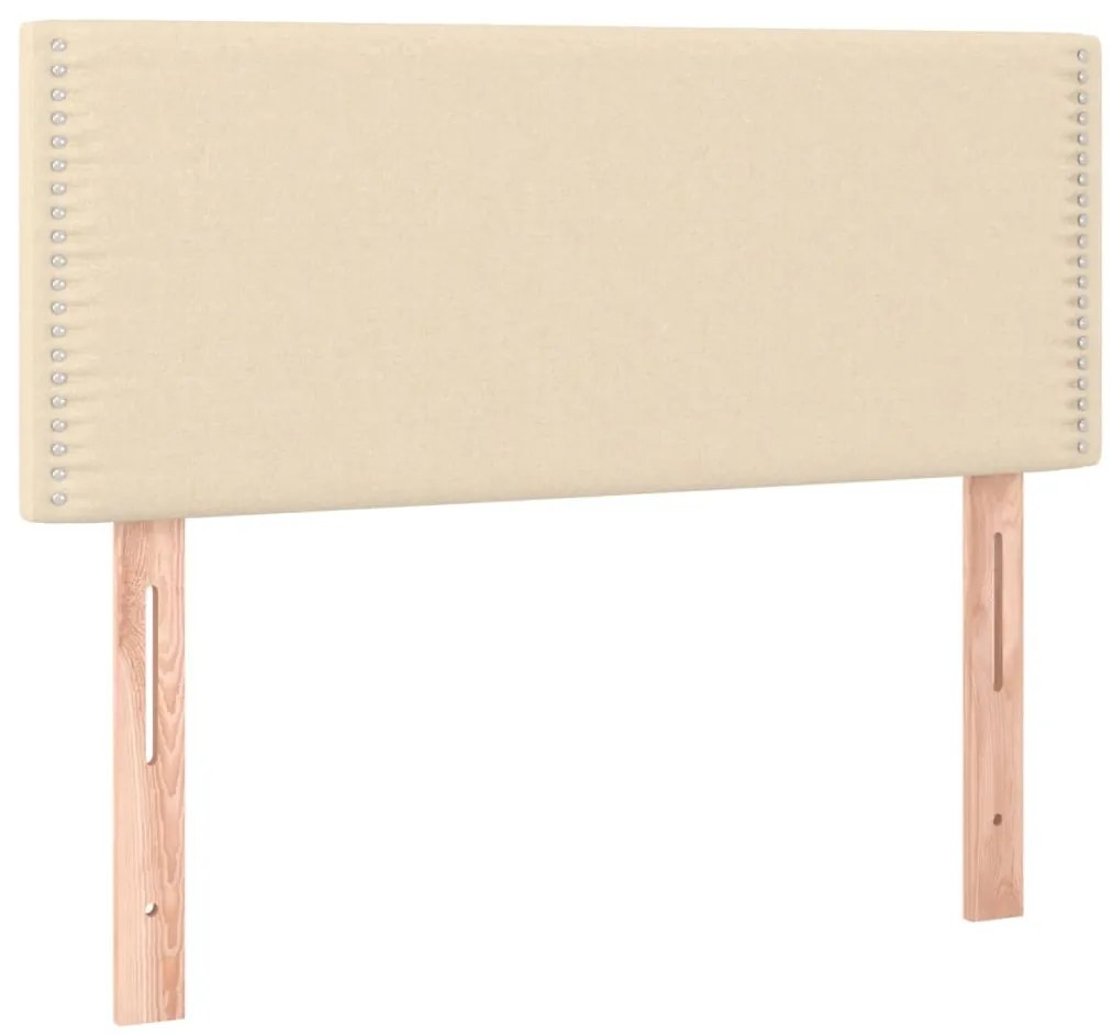 Cama com molas/colchão 100x200 cm tecido cor creme
