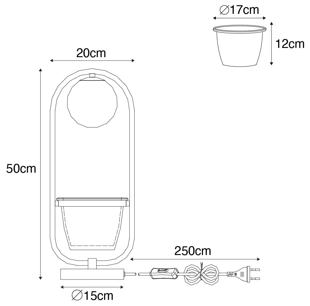 Candeeiro de mesa art déco dourado com vidro branco - Isabella Art Deco,Design