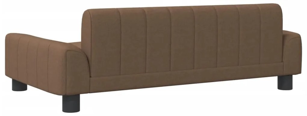 Sofá infantil 90x53x30 cm tecido castanho