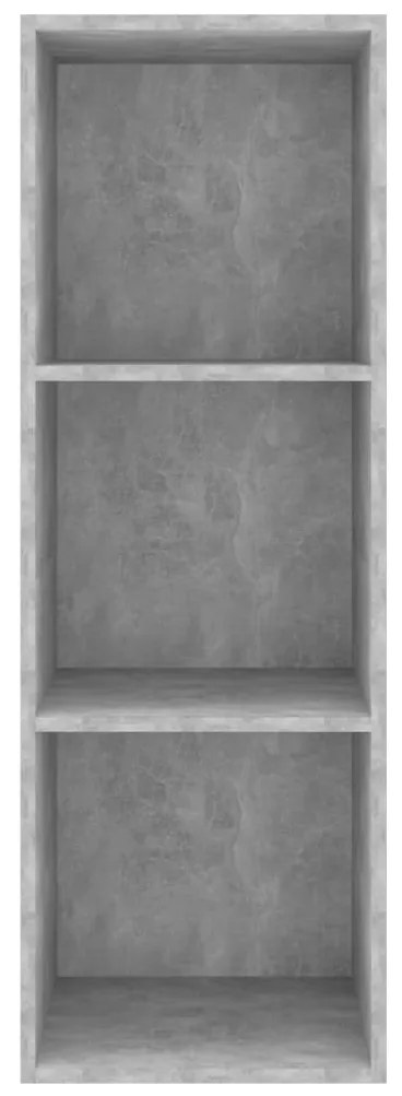 Armário de parede para TV 37x37x107cm contrap. cinzento cimento