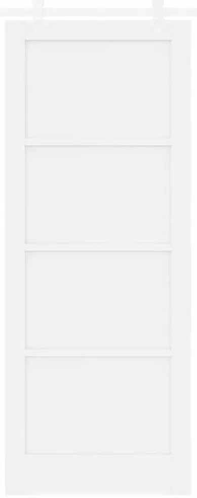 Porta Deslizante vidaXL com Conjunto de Ferragens Brancas 83x211 cm Ma