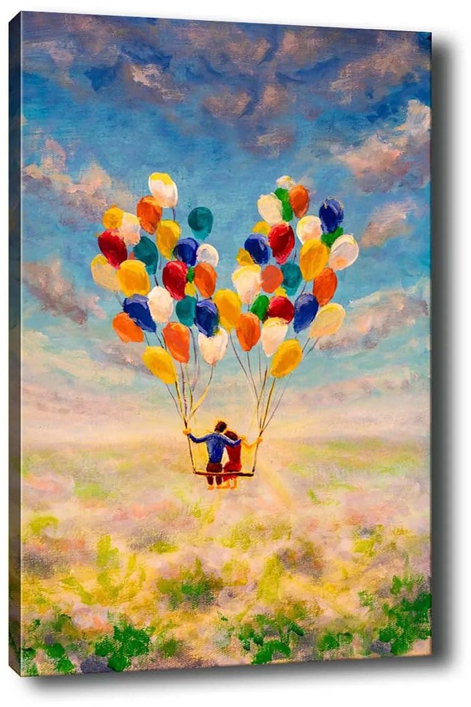 Pintura Decorativa em Tela 1504472159 – Multicolor – 50 x 70 cm