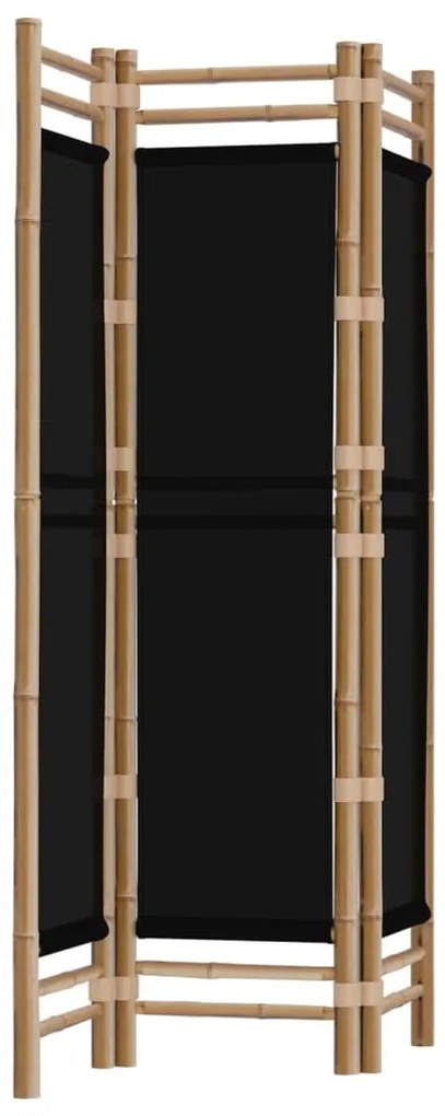 Divisória/biombo com 3 painéis dobráveis 120 cm bambu e lona