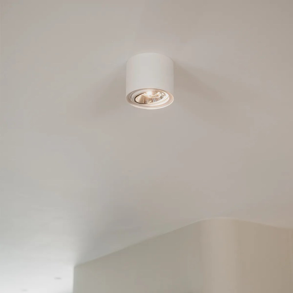 Foco de superfície inteligente branco rotativo e inclinável Incl. Wifi GU10 111mm - Impact