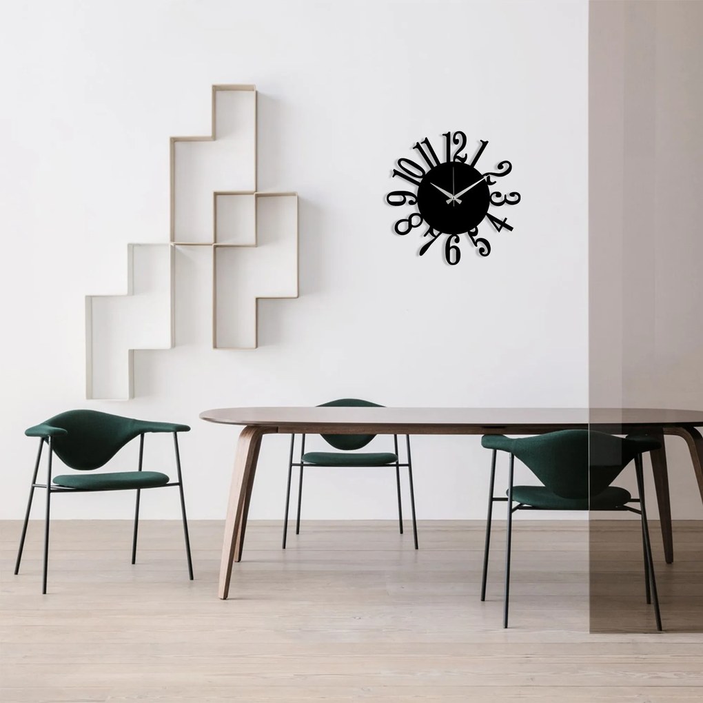 Relógio de Parede Decorativo Watch-014 – Preto – 48 x 48 cm