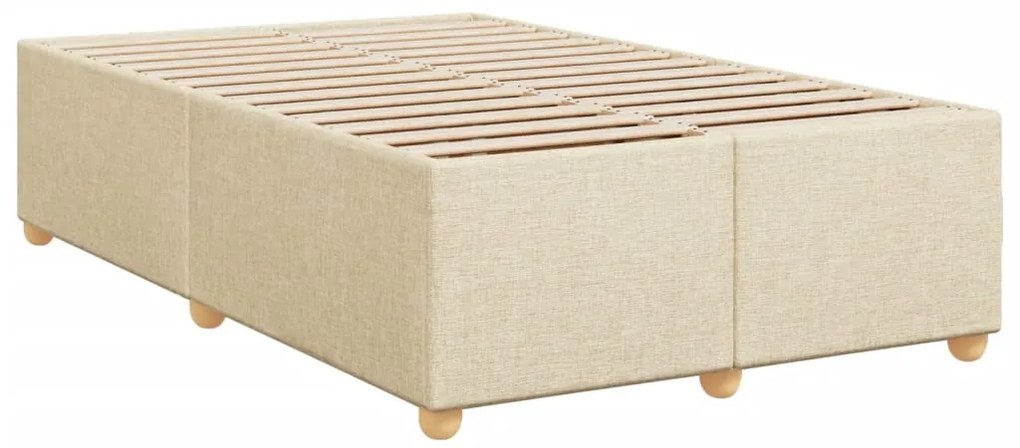 Cama com molas/colchão 120x200 cm tecido cor creme
