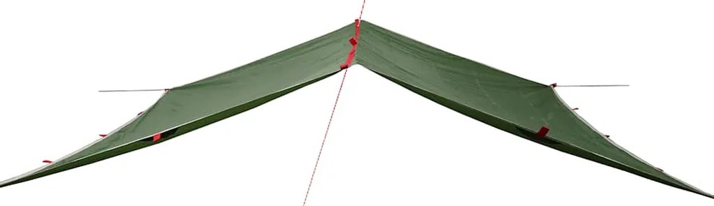 Lona de campismo 360x294 cm impermeável verde