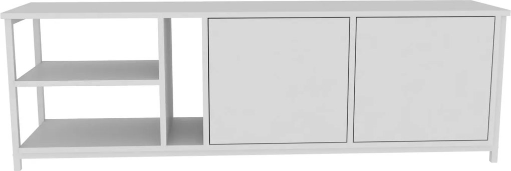 Suporte para TV Primrose – Branco – 160 cm x 35,3 cm x 50,8 cm