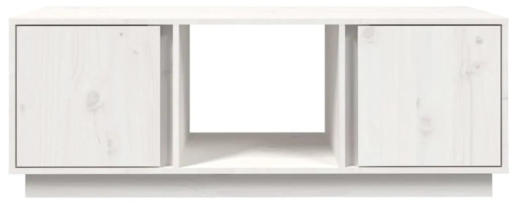 Mesa de centro 110x50x40 cm pinho maciço branco
