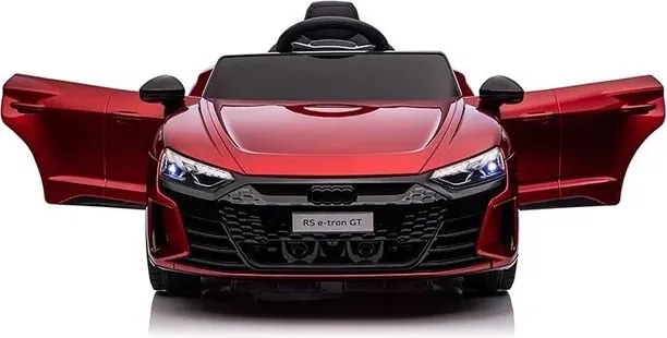 Carro elétrico para crianças Audi RS e-tron GT 12V com Pneus de borracha Vermelho