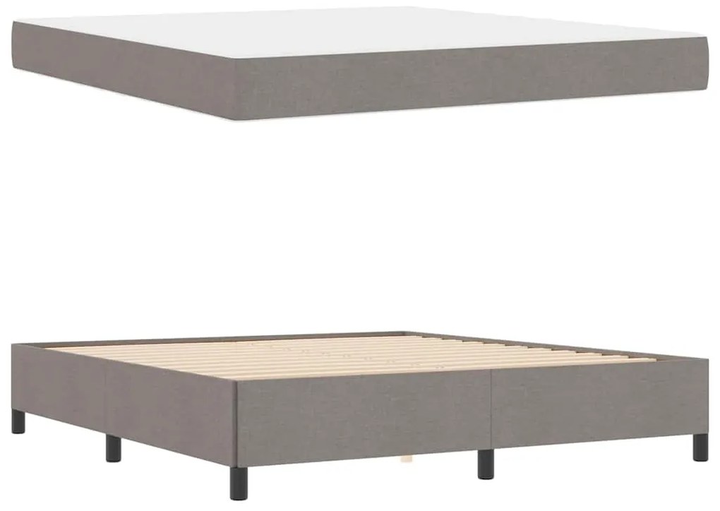 Cama Box Taupe, Preto 180 x 200 cm