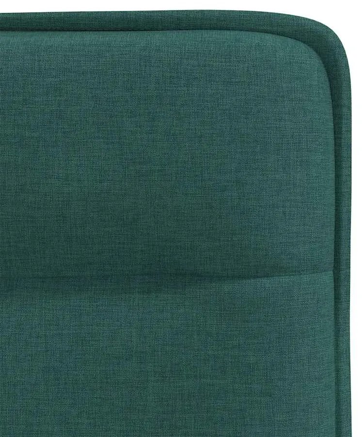 Cadeiras de jantar 2 pcs tecido verde-escuro