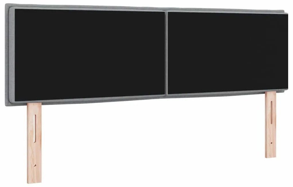 Cabeceira vidaXL Design Linhas Cinza Claro 140 cm Tecido