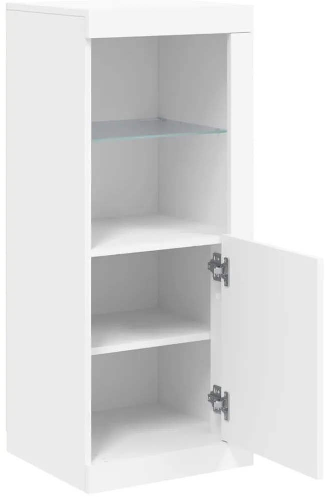 Aparador com luzes LED 41x37x100 cm branco
