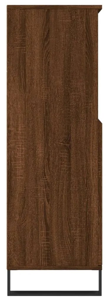 Aparador alto 60x36x110 cm derivados madeira carvalho castanho